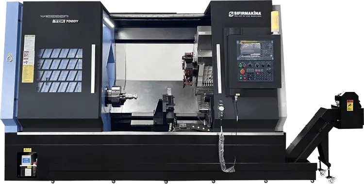 Wiesser TCK700DY-1450 / Y Eksenli 12 inch CNC Torna