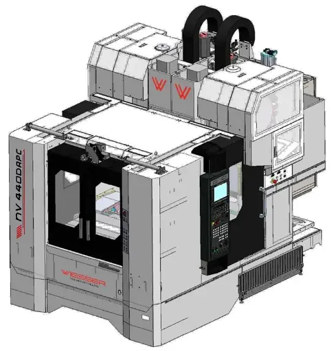 [MAK-Wie-NV] Wiesser NV440D APC Çift Spindle Çift Palet CNC Dik İşleme Merkezi