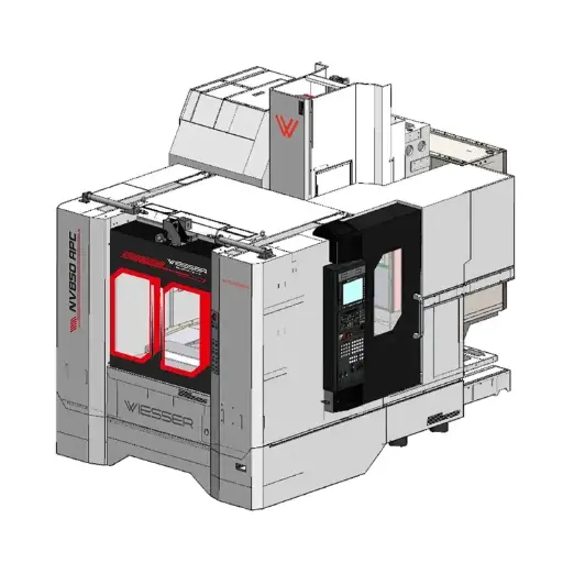 [MAK-Wie-NV] Wiesser NV850 APC Çift Palet CNC Dik İşleme Merkezi